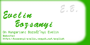 evelin bozsanyi business card